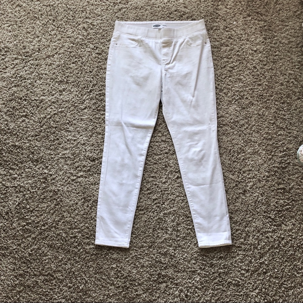 Old Navy White Rockstar Jeggings